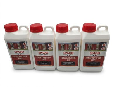 un lot de quatre flacons de produit de polissage pour béton Spado