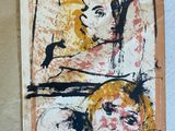 l'image d'un tableau représentant une femme et un homme accroché au mur