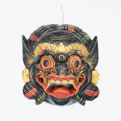 une image représentant un masque accroché à un mur