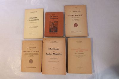 ENSEMBLE de 17 livres dont CASTAGNÉ (Jacques) : « Rosières e…
