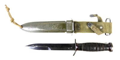 two different types of knives on a white background