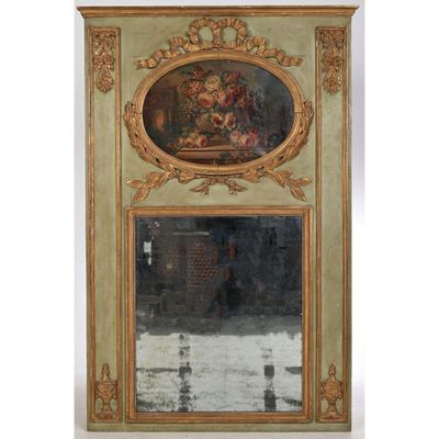 une image représentant un grand miroir sur lequel figure une peinture
