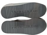 the soles of a pair of shoes with the name calvin klein jeans written on them