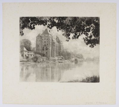 [SOLESMES] Vue de l'abbaye de Solesmes.