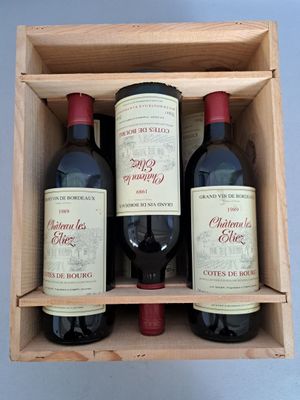 BORDEAUX - 1 CBO, 6 bouteilles, Côtes de Bourg, Château les Eliez, 198 - Photo 1