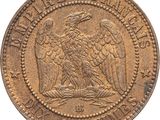 a coin with an eagle on it ' s head on a white background