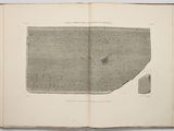 an open book with a drawing of a piece of paper on it