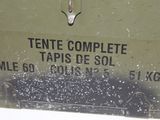 a close up of a sign on the side of a military vehicle