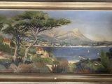 une image représentant un tableau représentant une vue sur un lac et des montagnes