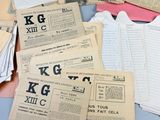 a lot of papers that are sitting on a table