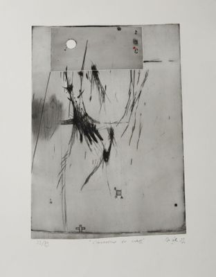 une image représentant un dessin en noir et blanc d'une plante
