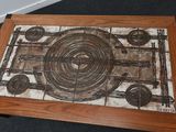 a picture of a coffee table with a design on it