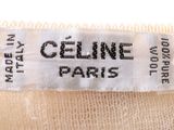a close up of a label on a sweater that says celine paris