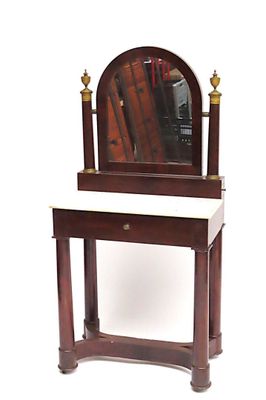 Coiffeuse en placage d'acajou et ornementations en bronze do… - Photo 1