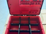 the tool box is open and ready to be packed with tools