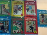 plusieurs livres pour enfants sont alignés sur une table