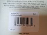a label on the back of a bottle of liquid
