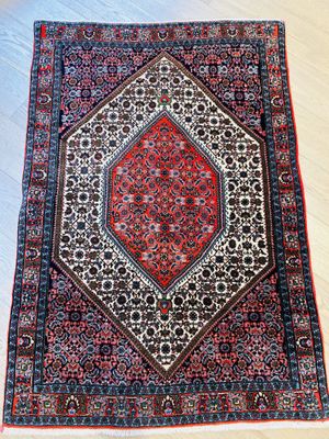 Tapis Iran bijar fond rouge 160 X 105