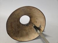 Lampe " Bouillotte" à crémaillère en laiton et abat-jour en … (photo 5)