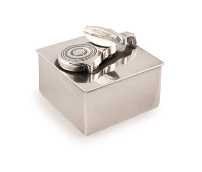 PETIT ENCRIER DE VOYAGE en argent, PARIS 1774  par François JOUBERT re - Photo 1