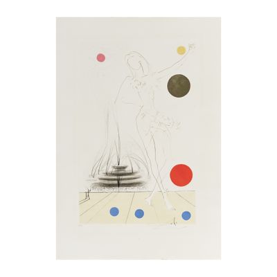 l'image d'un dessin représentant une femme en robe blanche
