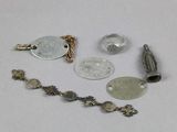 a lot of metal items that are laying out on the table