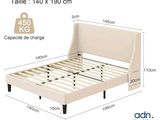 the bed frame is made of wood and has no headboard