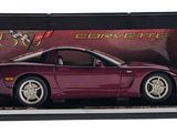 a close up of a car in a display case on a white background