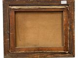 a close up of a picture frame on a white background
