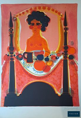 une image d'un tableau représentant une femme assise sur une chaise