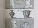 a picture of a book with pictures of people and vases