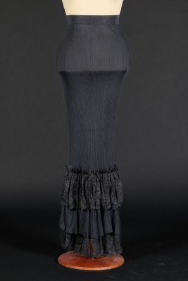 Repetita Juvant. Jupe longue fourreau noir - Photo 1