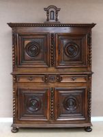 Buffet dfeux corps en bois naturel, mouluré et sculpté ouvra…