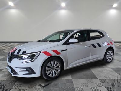 the white car is parked on a checkered tile floor