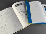 a book that has a drawing of a woman on it