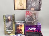 a lot of action figures that are in the box