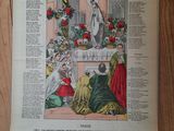 an old french newspaper with a picture of a priest and a woman