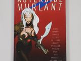 la couverture d'une bande dessinée représentant une femme tenant un couteau
