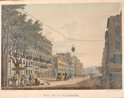 une image d'une peinture d'une rue de la ville