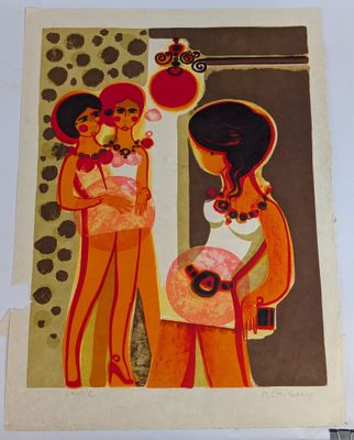 a picture of a woman holding a baby in her arms