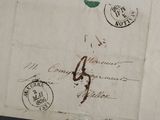 a close up of a piece of paper with a stamp on it