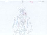 dessin représentant un homme vêtu d'un costume et portant une épée
