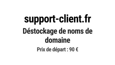 Nom de domaine support-client.fr.