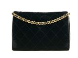 a black purse with a chain hanging from it