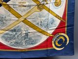 une image représentant un drapeau orné de deux épées et d'un bouclier