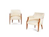 pair of art deco lounge chairs