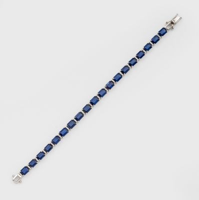 un bracelet en saphir et diamant