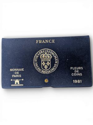 COFFRET de la MONNAIE DE PARIS, série de pièces françaises fleurs de c - Photo 1
