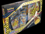 a box of pokemon cards that are in it