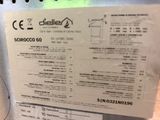a label on the side of a machine that says scrocco 60